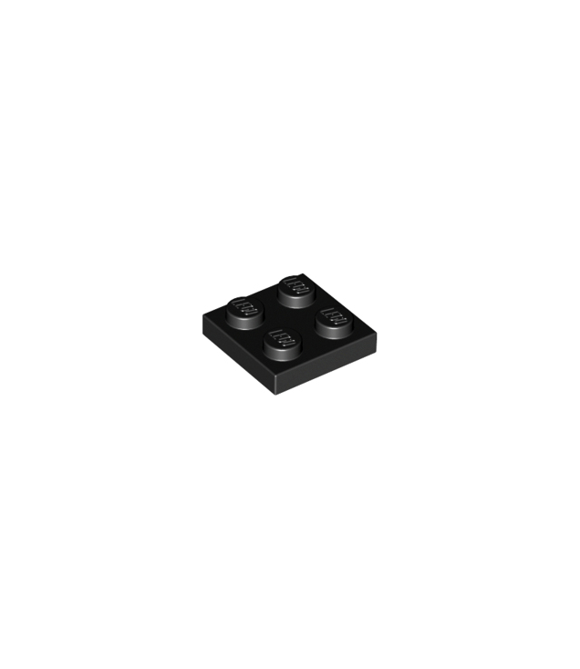 LEGO - Plaat 2 x 2 - Black | N