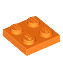 LEGO - Plaat 2 x 2 - Orange | N - Thumbnail