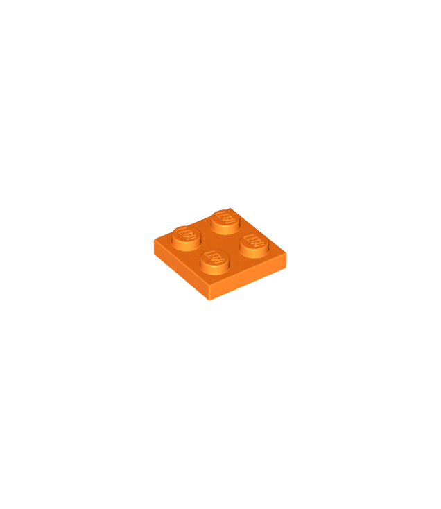 LEGO - Plaat 2 x 2 - Orange | N
