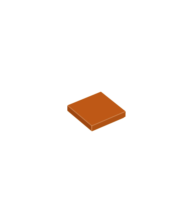LEGO - Tegel 2 x 2 - Dark Orange | N