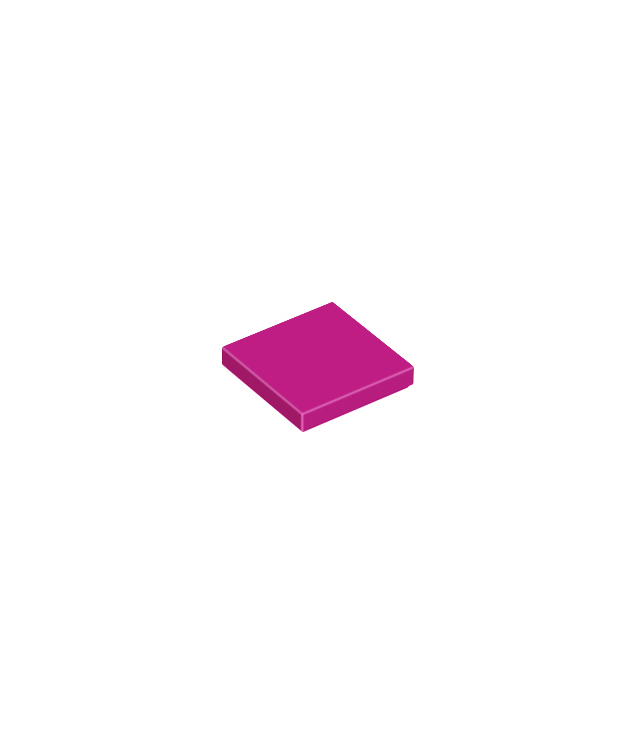 LEGO - Tegel 2 x 2 - Magenta | N