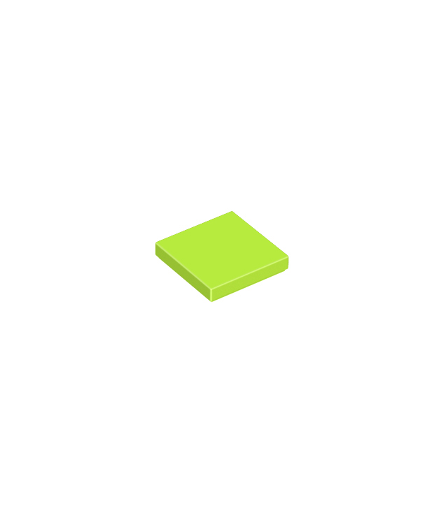 LEGO - Tegel 2 x 2 - Lime | N
