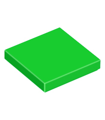 LEGO - Tegel 2 x 2 - Bright Green | N - Thumbnail