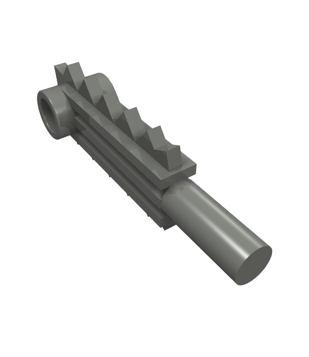 LEGO - Minifiguur-gereedschap, kettingzaagblad - Dark Bluish Gray | N