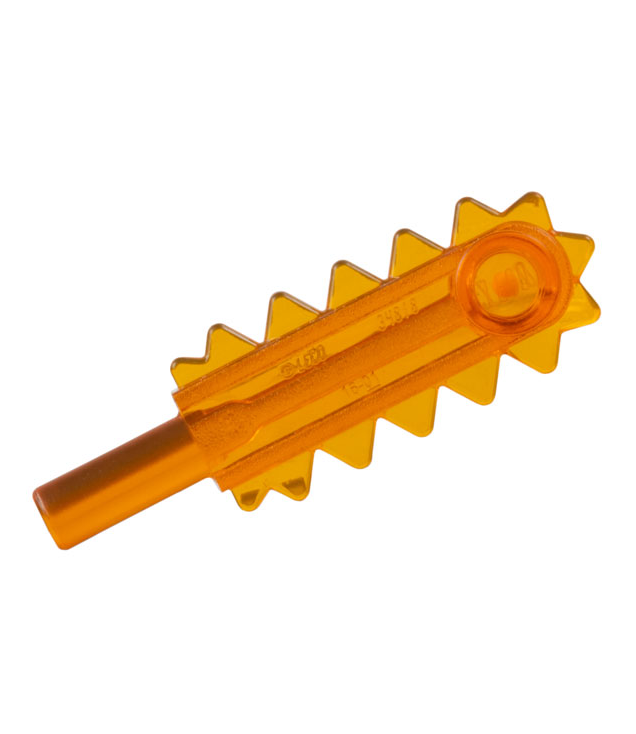 LEGO - Minifiguur-gereedschap, kettingzaagblad - Trans-Orange | N
