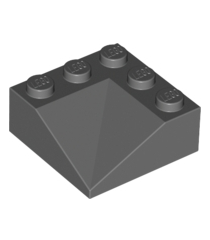 LEGO - Helling 33 graden 3 x 3 dubbel concaaf - Dark Bluish Gray | N - Thumbnail