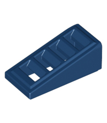 LEGO - Helling 18 graden 2 x 1 x 2/3 met rooster - Dark Blue | N - Thumbnail
