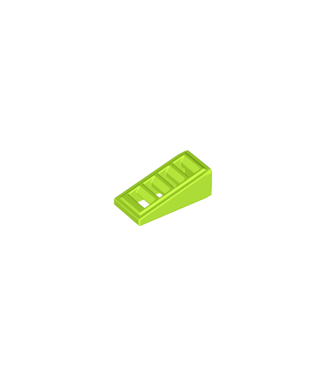 LEGO - Helling 18 graden 2 x 1 x 2/3 met rooster - Lime | N