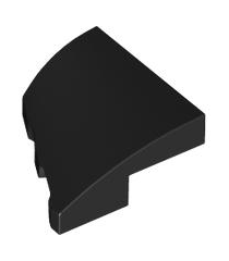 LEGO - Wig 2 x 2 x 2/3 rechts - Black | N - Thumbnail
