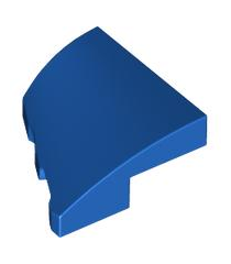 LEGO - Wig 2 x 2 x 2/3 rechts - Blue | N - Thumbnail