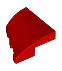LEGO - Wig 2 x 2 x 2/3 rechts - Red | N - Thumbnail