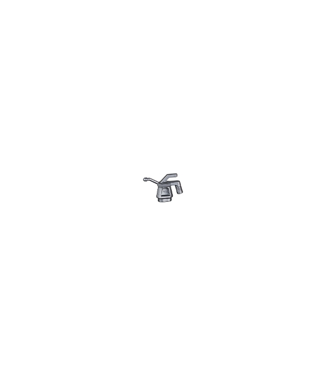 LEGO - Minifiguur-gereedschap, oliespuit met geribbelde handgreep - Flat Silver | N