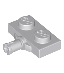 LEGO - Plaat, gemodificeerd 1 x 2 met wielhouder en versterkte onderzijde - Light Bluish Gray | N - Thumbnail