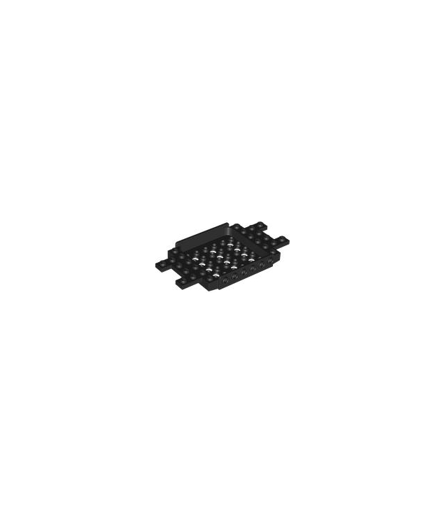 LEGO - Voertuigbasis 6 x 12 x 1 met verzonken midden 5 x 6, 12 gaten en 1 x 2 uitsparingen aan uiteinden - Black | N