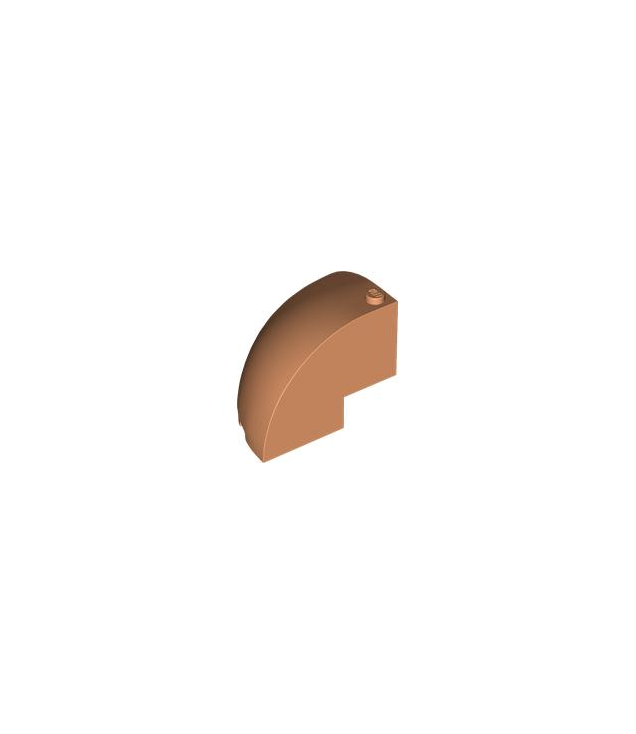 LEGO - Steen, ronde hoek 5 x 5 x 3 1/3 met koepelvormige bovenkant - Nougat | N