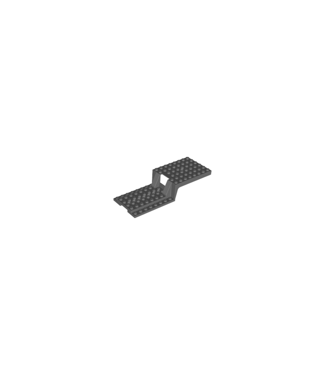 LEGO - Voertuig, aanhangerbasis 6 x 16 x 2 2/3 met 8 gaten - Dark Bluish Gray | N