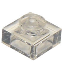 LEGO - Plaat 1 x 1 - Trans-Clear | N - Thumbnail