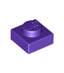 LEGO - Plaat 1 x 1 - Dark Purple | N - Thumbnail