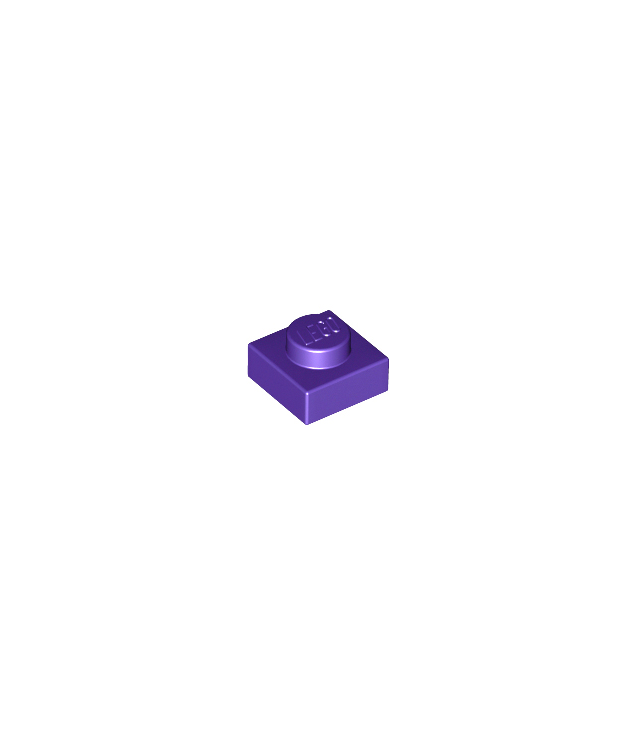 LEGO - Plaat 1 x 1 - Dark Purple | N