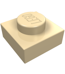LEGO - Plaat 1 x 1 - Tan | N - Thumbnail