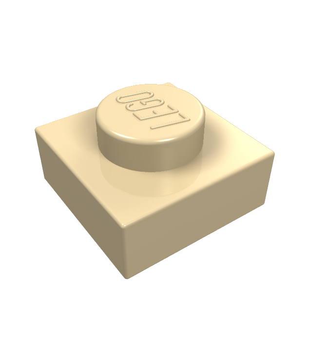 LEGO - Plaat 1 x 1 - Tan | N