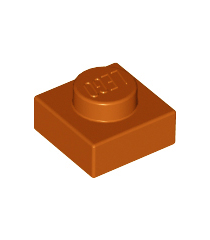 LEGO - Plaat 1 x 1 - Dark Orange | N - Thumbnail