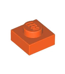 LEGO - Plaat 1 x 1 - Reddish Orange | N - Thumbnail