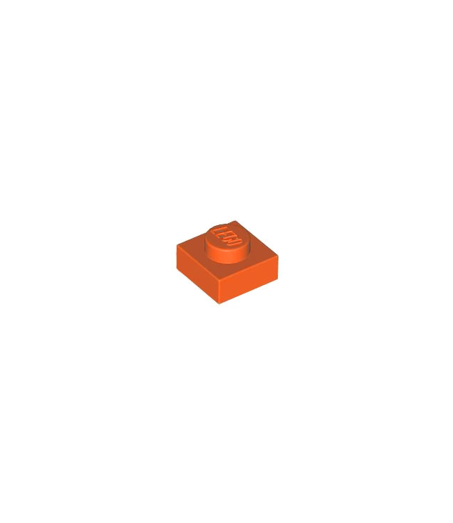 LEGO - Plaat 1 x 1 - Reddish Orange | N