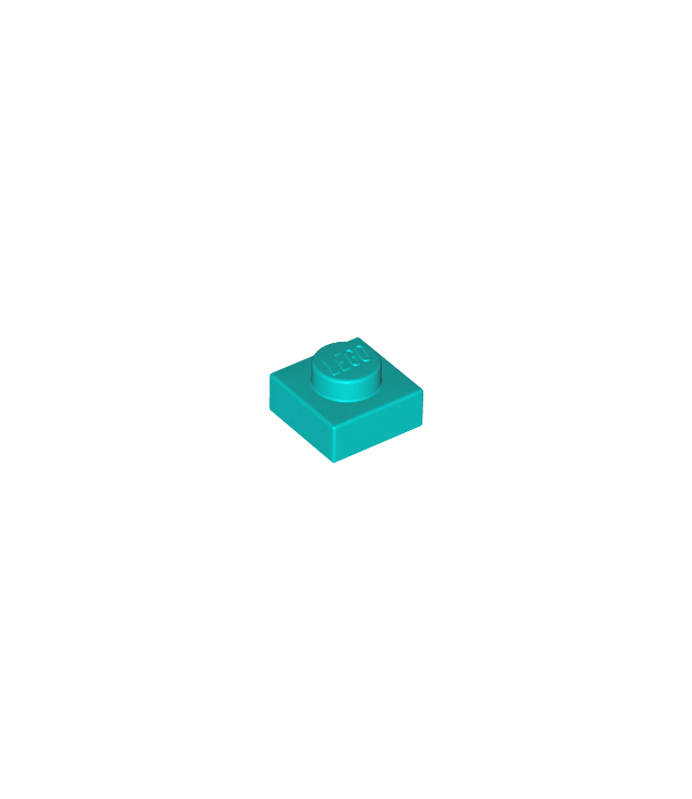LEGO - Plaat 1 x 1 - Dark Turquoise | N