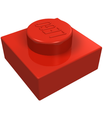 LEGO - Plaat 1 x 1 - Red | N - Thumbnail