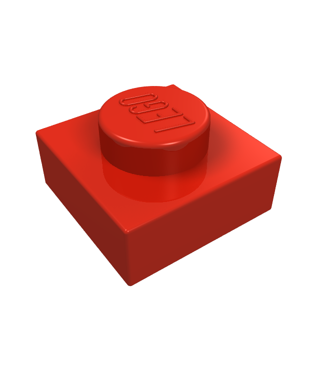 LEGO - Plaat 1 x 1 - Red | N