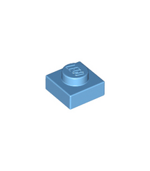LEGO - Plaat 1 x 1 - Medium Blue | N - Thumbnail