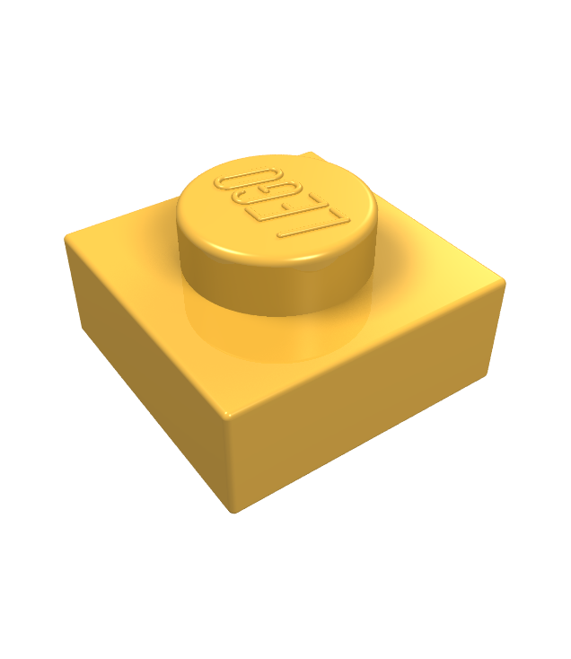 LEGO - Plaat 1 x 1 - Bright Light Orange | N