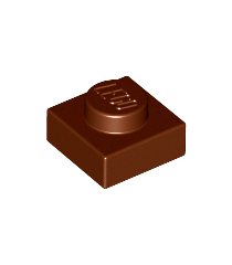 LEGO - Plaat 1 x 1 - Reddish Brown | N - Thumbnail