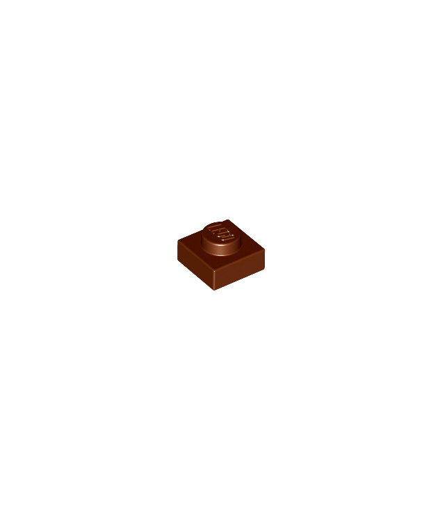 LEGO - Plaat 1 x 1 - Reddish Brown | N