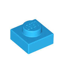 LEGO - Plaat 1 x 1 - Dark Azure | N - Thumbnail