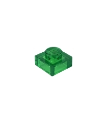 LEGO - Plaat 1 x 1 - Trans-Green | N - Thumbnail
