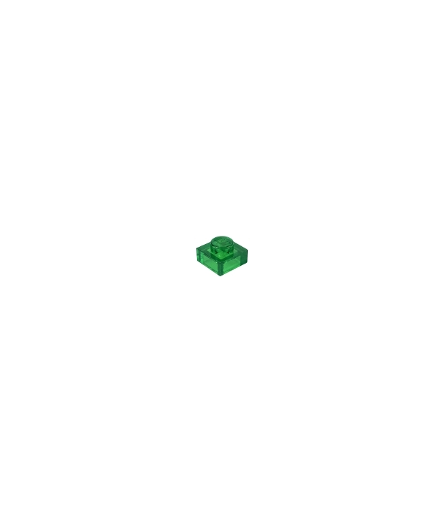 LEGO - Plaat 1 x 1 - Trans-Green | N