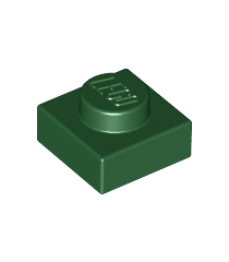 LEGO - Plaat 1 x 1 - Dark Green | N - Thumbnail