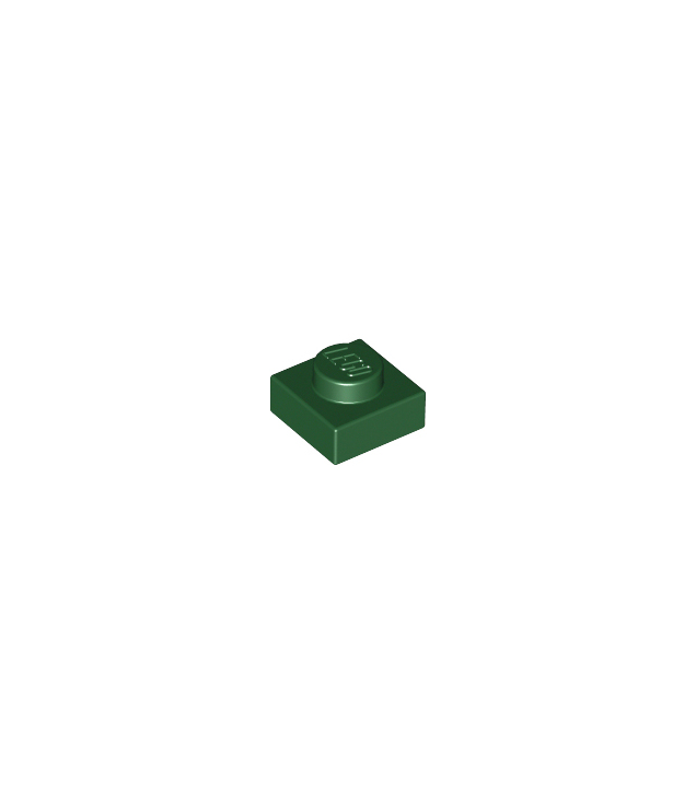 LEGO - Plaat 1 x 1 - Dark Green | N