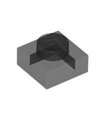 LEGO - Plaat 1 x 1 - Trans-Black | N - Thumbnail