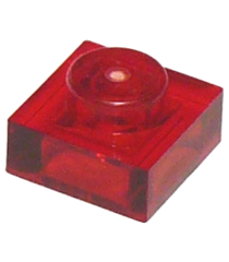 LEGO - Plaat 1 x 1 - Trans-Red | N - Thumbnail