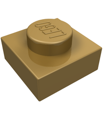 LEGO - Plaat 1 x 1 - Pearl Gold | N - Thumbnail