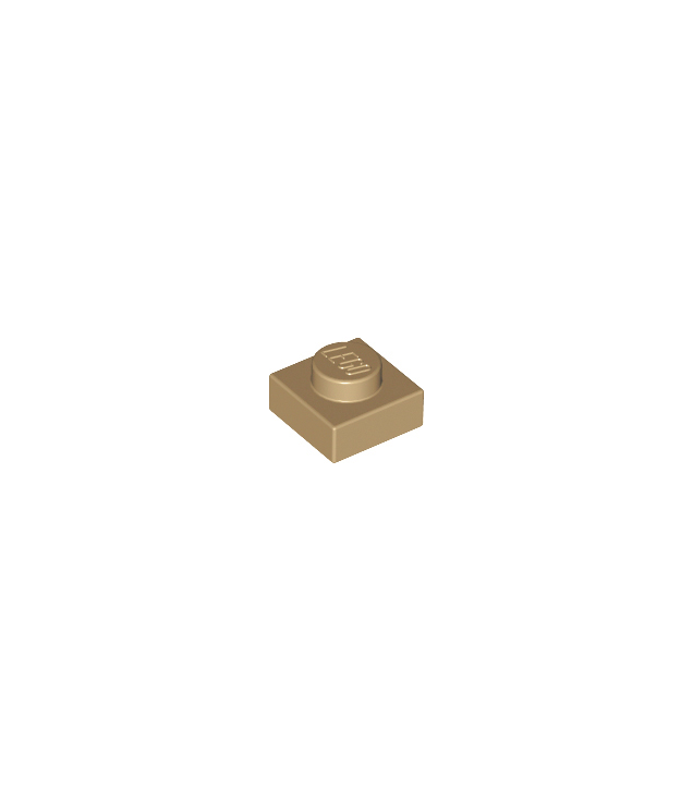 LEGO - Plaat 1 x 1 - Dark Tan | N