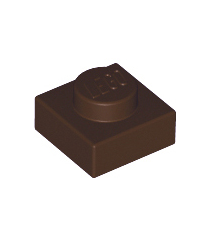 LEGO - Plaat 1 x 1 - Dark Brown | N - Thumbnail