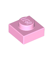 LEGO - Plaat 1 x 1 - Bright Pink | N - Thumbnail