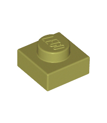 LEGO - Plaat 1 x 1 - Olive Green | N - Thumbnail