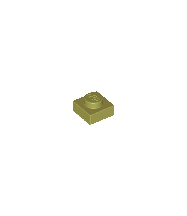 LEGO - Plaat 1 x 1 - Olive Green | N