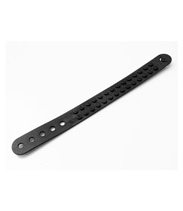 LEGO - Armband met 2 x 14 noppen en 5 gaten - Black | N