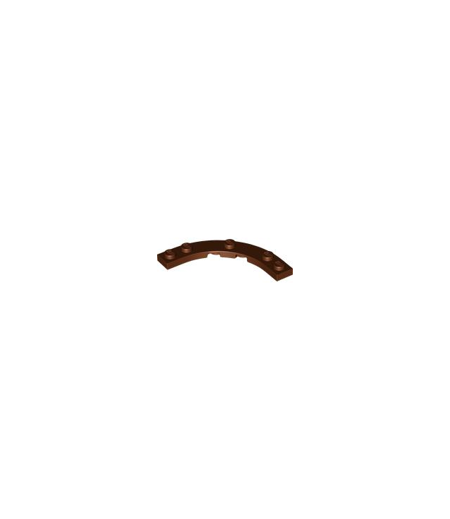 LEGO - Plaat, ronde hoek 5 x 5 met 4 x 4 gebogen uitsparing - Reddish Brown | N